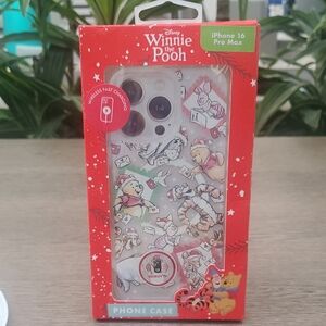 Disney Winnie the Pooh iPhone 16 Pro Max Case - Red and Gray